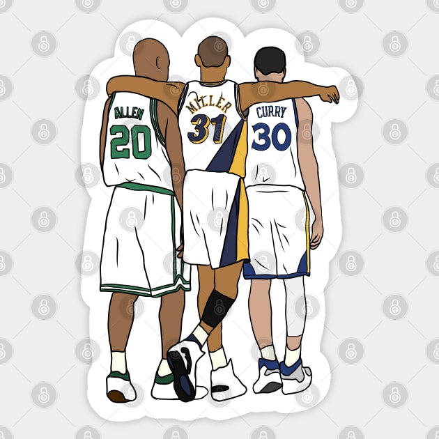 Ray, Reggie & Steph Sticker by rattraptees